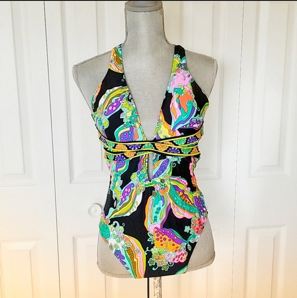 Trina Turk Other - NWOT Trina Turk one piece cross back bathing suit.